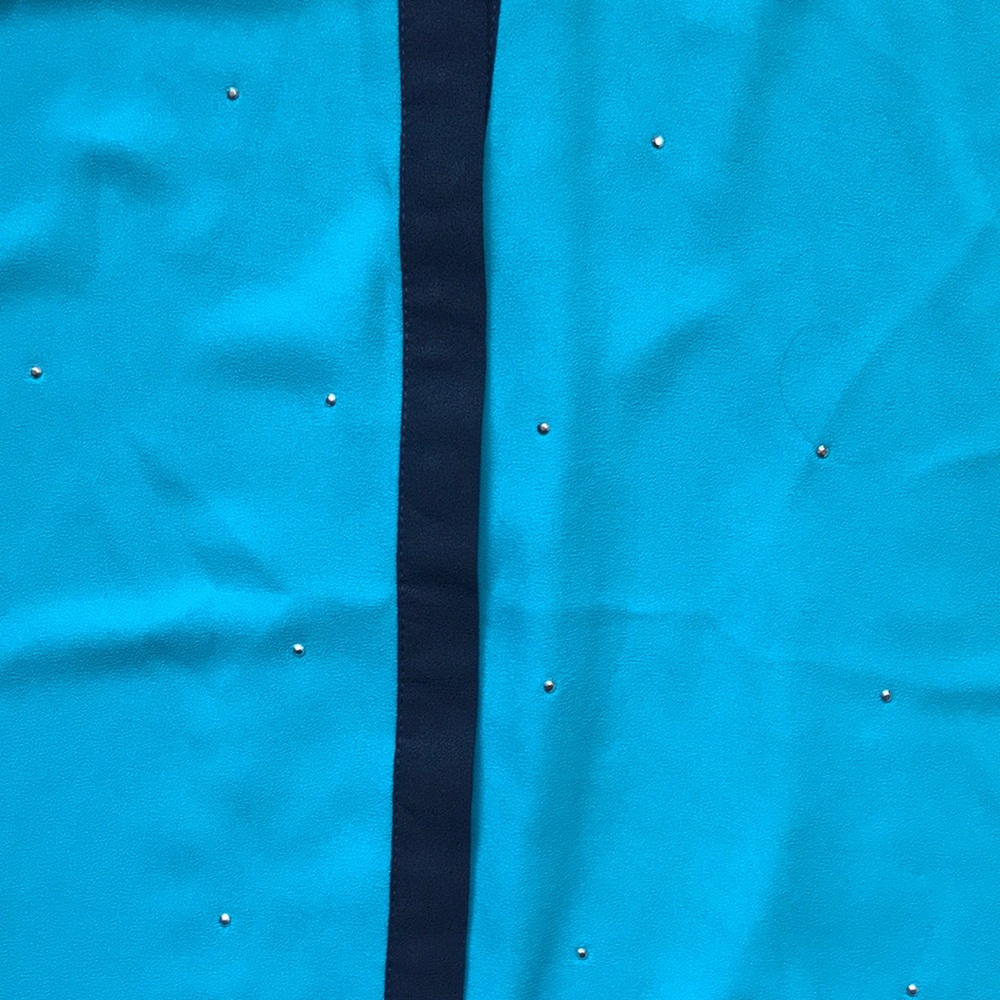 Design History mini studded teal top size 18/20 - Picture 3 of 8